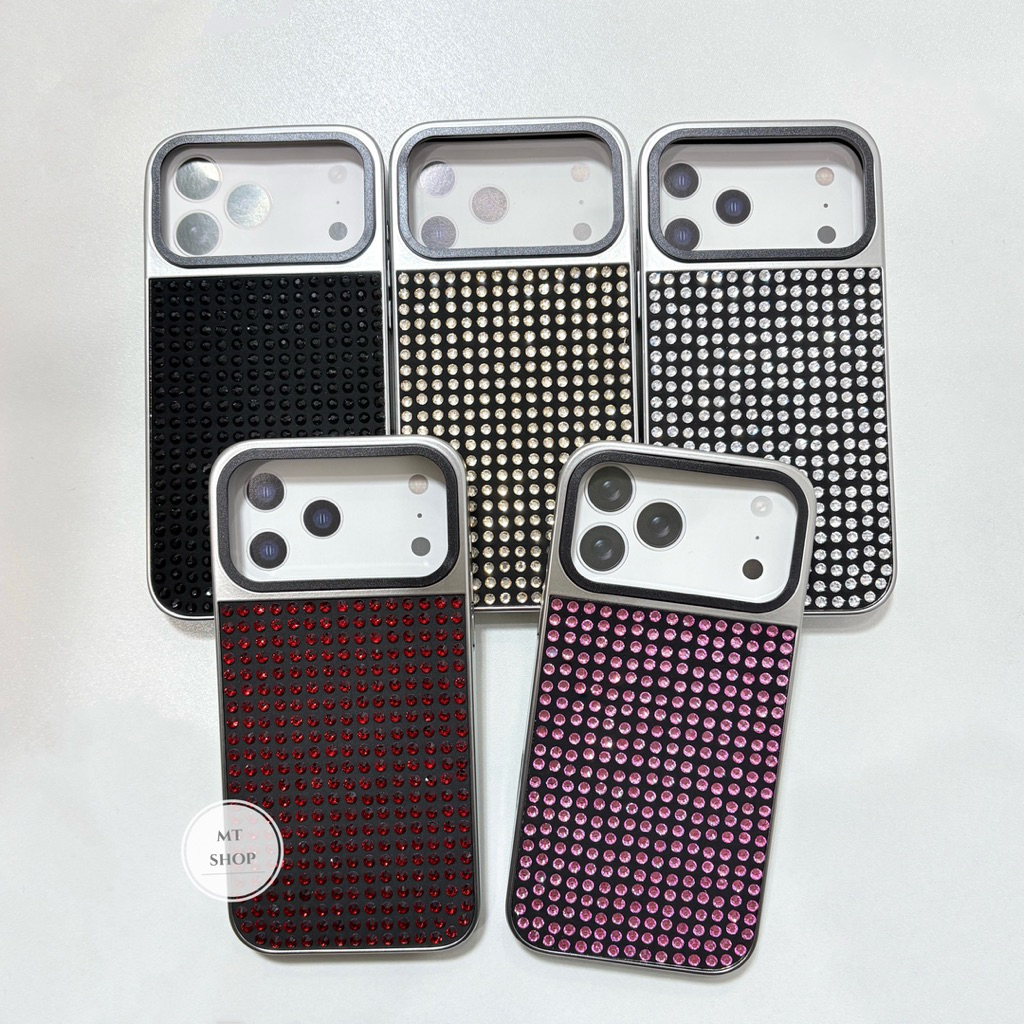 MT-Caseเคสเพชรคริสตัล เคสขอบนิ่ม-หลังแข็ง สำหรับรุ่นไอโฟน 17ProMax 18ProMax