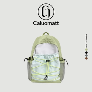 【Caluomatt.TH】กระเป๋าเป้สะพายหลัง ผ้าไนลอนกันน้ำ น้ำหนักเบา ความจุใหญ่ สไตล์ลำลอง สำหรับนักเรียนและท่องเที่ยว