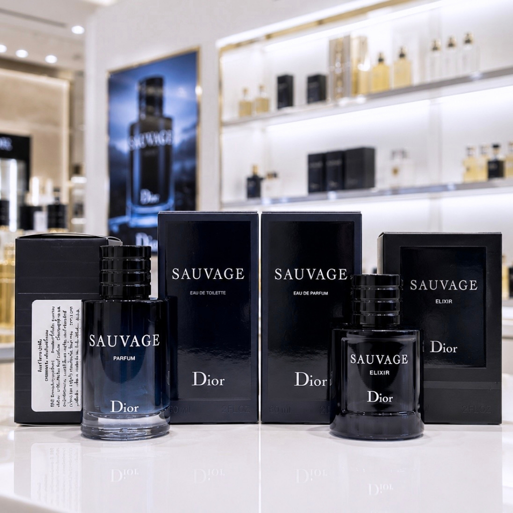 Dior Sauvage EDP / EDT / Elixir / Parfum 10 ml (ป้ายไทย ของแท้จากห้างเซ็นทรัล)