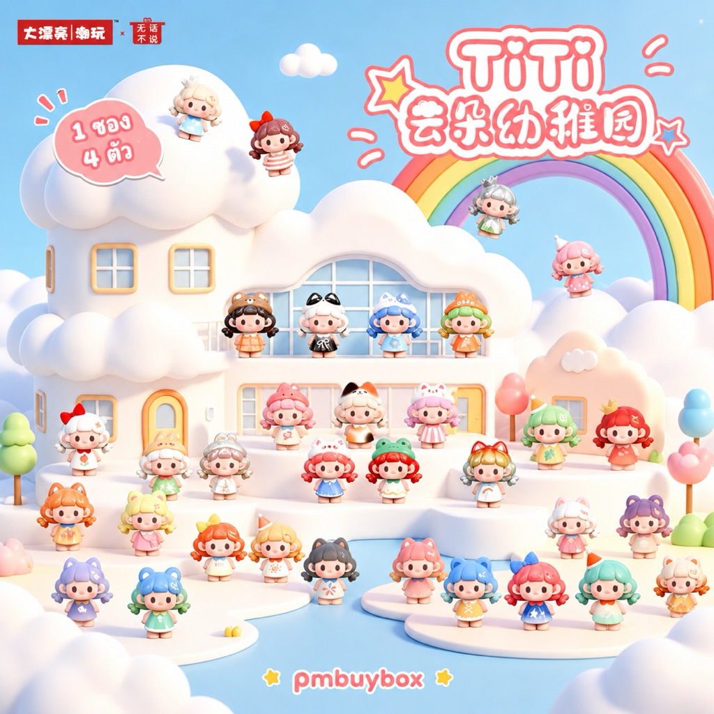 [ 1 สุ่ม 4 ตัว ]🎀✨ TITI Mini Bean