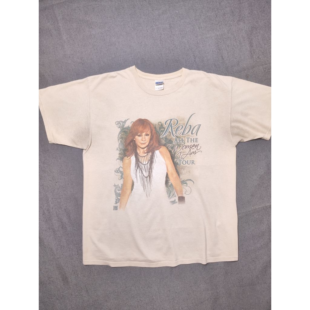 เสื้อยืดมือสอง สกรีนหน้าหลัง อก 48 ยาว 29 นิ้ว #R96