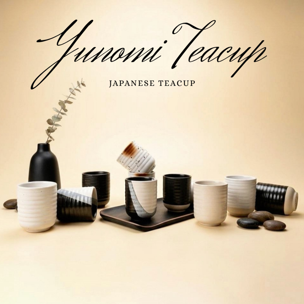ถ้วยน้ำชาเซรามิคทรงลอนสไตล์ญี่ปุ่น รุ่น Yunomi Tea Cup แบรนด์ Ceramine.cei (คละเกรด)