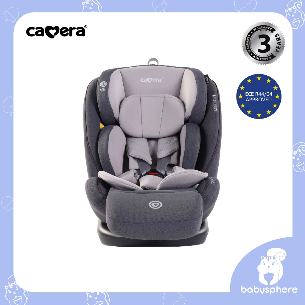 CAMERA | คาร์ซีท SAFIA 4 | สำหรับเด็กแรกเกิดถึง 12 ปี หมุนได้ 360° พร้อมเบาะรองขา First Class และหลั