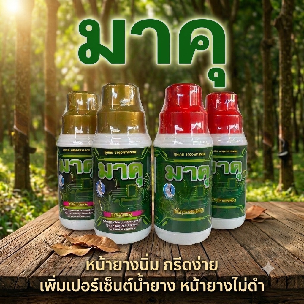ยาทาหน้ายางพารามาคุ  ฝาทอง ฝาแดง