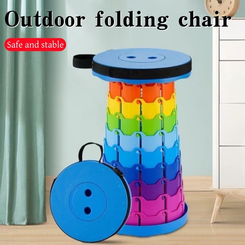 Portable folding camping chair, suitable for outdoor beach fishing. Lightweight and foldable, perfect for camping