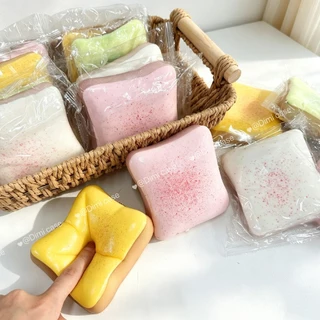 squishy พร้อมส่ง ขนมปังปิ้ง ของเล่นนุ่ม บีบเล่นคลายเครียด สกุชชี่ ของเล่นสำหรับเด็ก