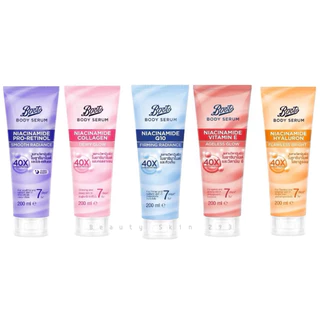พร้อมส่ง Boots Niacinamide Pro-retinol bodylotion เพื่อผิวเปล่งปลั่ง อ่อนเยาว์ 200 ml