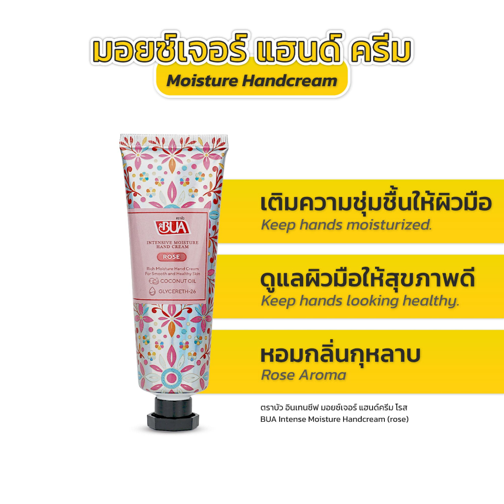 BUA Intensive Moisture Handcream (Rose) 50g