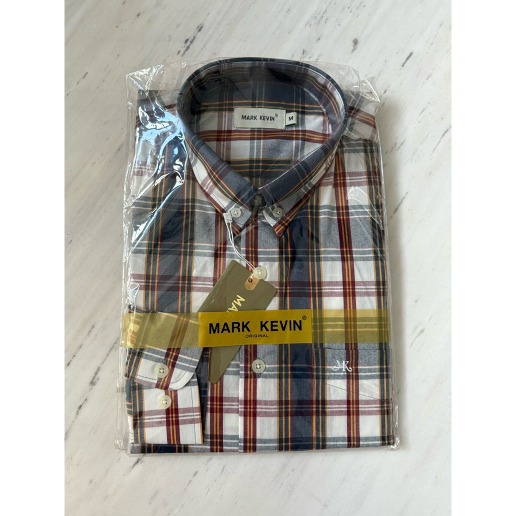 sale!! Mark Kevin Shirt ของแท้💯 เชิ้ตผู้ชายทรงปกติ ‼️แขนยาว‼️ (size S-XXL)