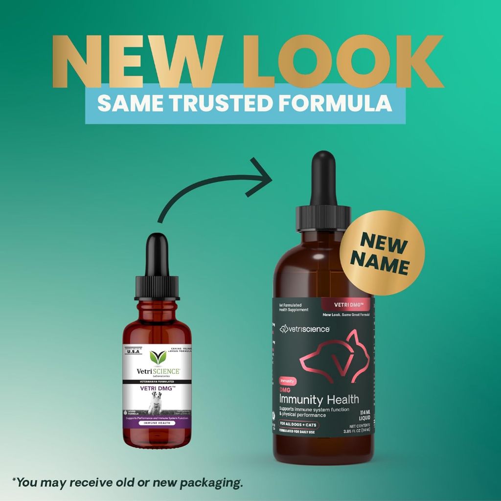 Vetri-DMG 114 ml วิตามินสุนัข-แมว เสริมภูมิต้านทาน บำรุงหัวใจ ระบบประสาท หลอดเลือด ตับ ตา USA
