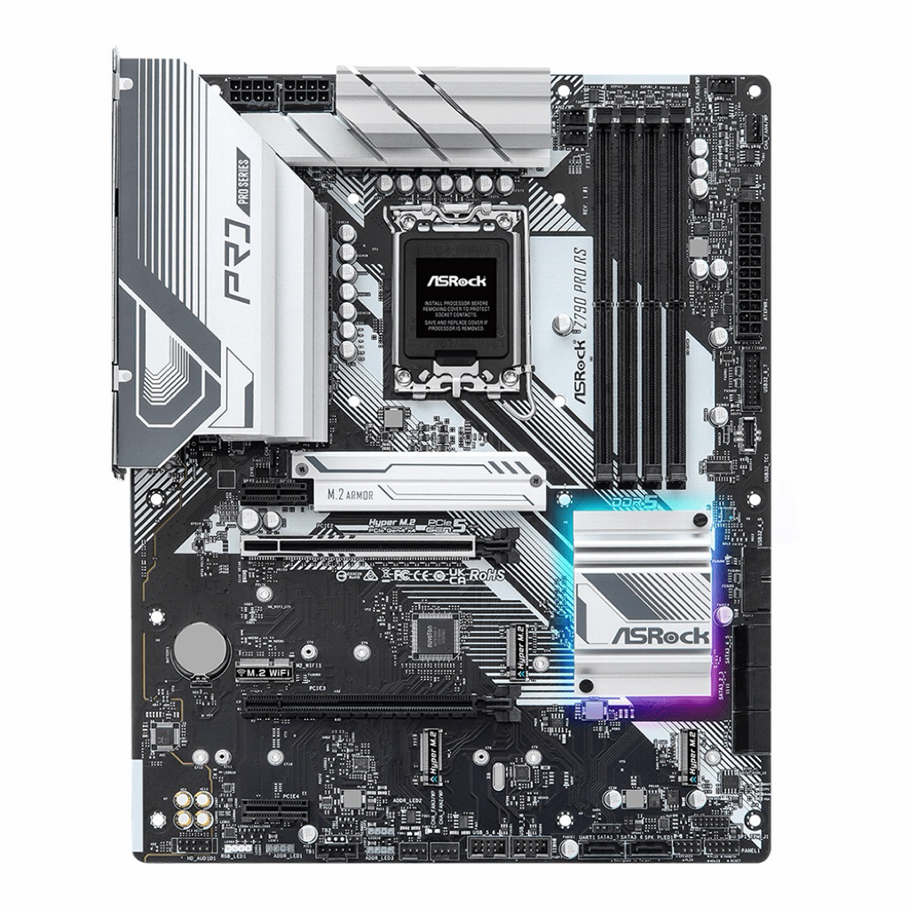 MAINBOARD ASROCK Z790 PRO RS - INTEL SOCKET 1700 DDR5 ATX มือ2