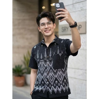 เสื้อพื้นเมืองผู้ชายคอเชิ้ต รุ่น นคราสมาร์ท
