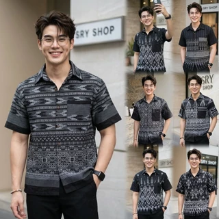 เสื้อพื้นเมืองผู้ชายคอเชิ้ต รุ่น นคราสมาร์ท