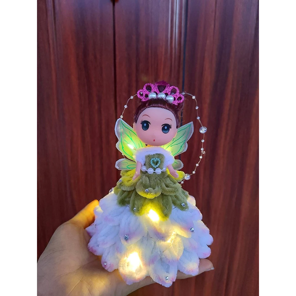 พร้อมส่งโมเดลตุ๊กตาเจ้าหญิงจัดแต่งชุดด้วยลวดกำมะหยี่ thumbnail 8
