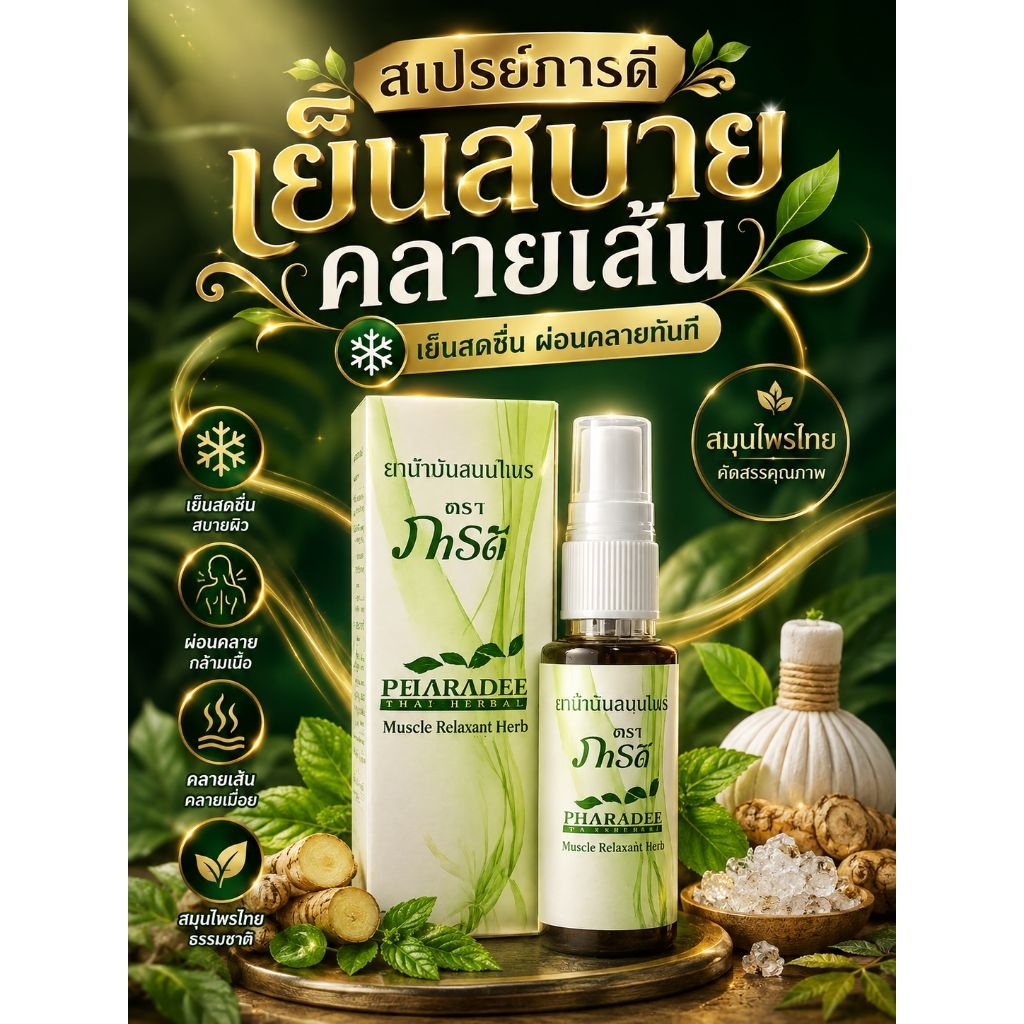 สเปรย์ภารดีปวดเมื่อยกล้ามเนื้อ
