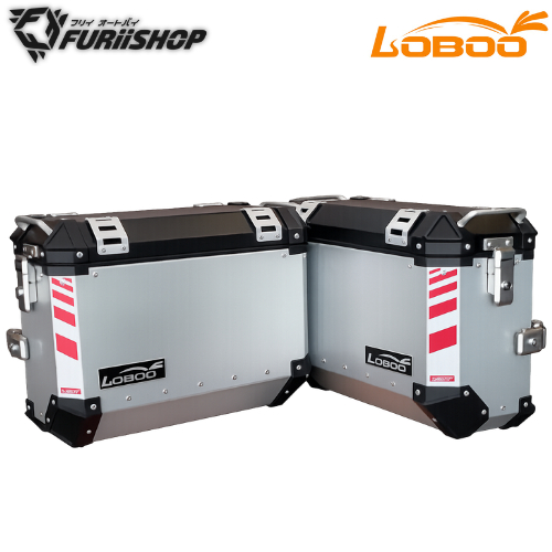 กล่องข้าง LOBOO GEN3 37L สีเงิน