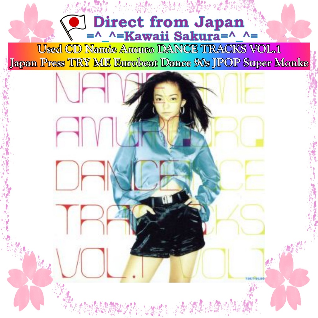 Used CD Namie Amuro DANCE TRACKS VOL.1 Japan Press TRY ME Eurobeat Dance 90s JPOP Super Monke