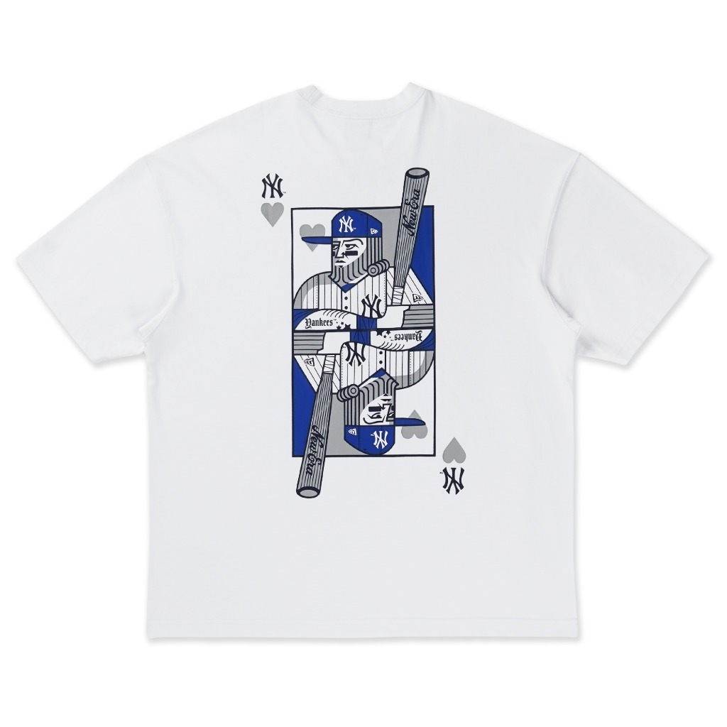 New Era تيشيرت واسع New York Yankees — أبيض — صورة 5
