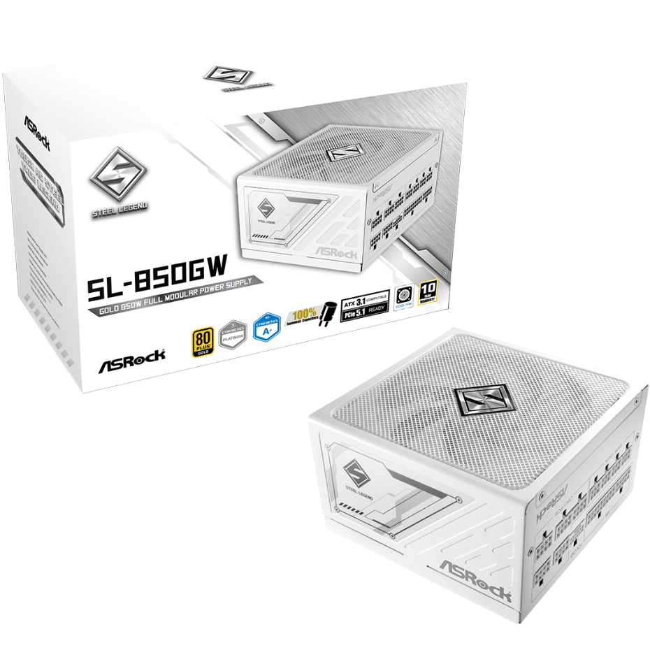 POWER SUPPLY (อุปกรณ์จ่ายไฟ) ASROCK Steel Legend SL-850GW ,SL-1000GW (80 PLUS GOLD)