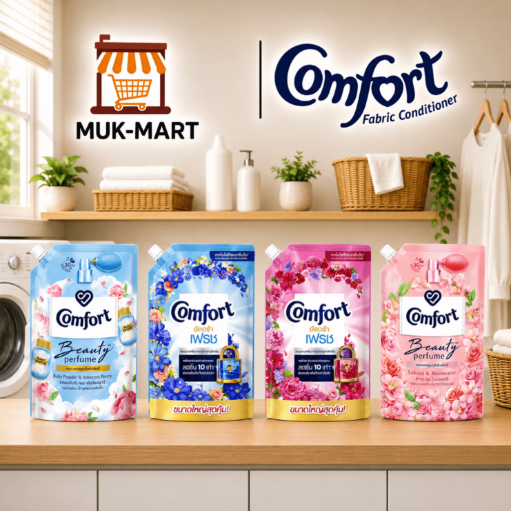 Comfort น้ำยาปรับผ้านุ่ม 1000ML Baby Powder | Ultra Blue | Ultra Pink