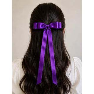 4 🎀 โบว์ติดผมริบบิ้นหางยาว 🎀