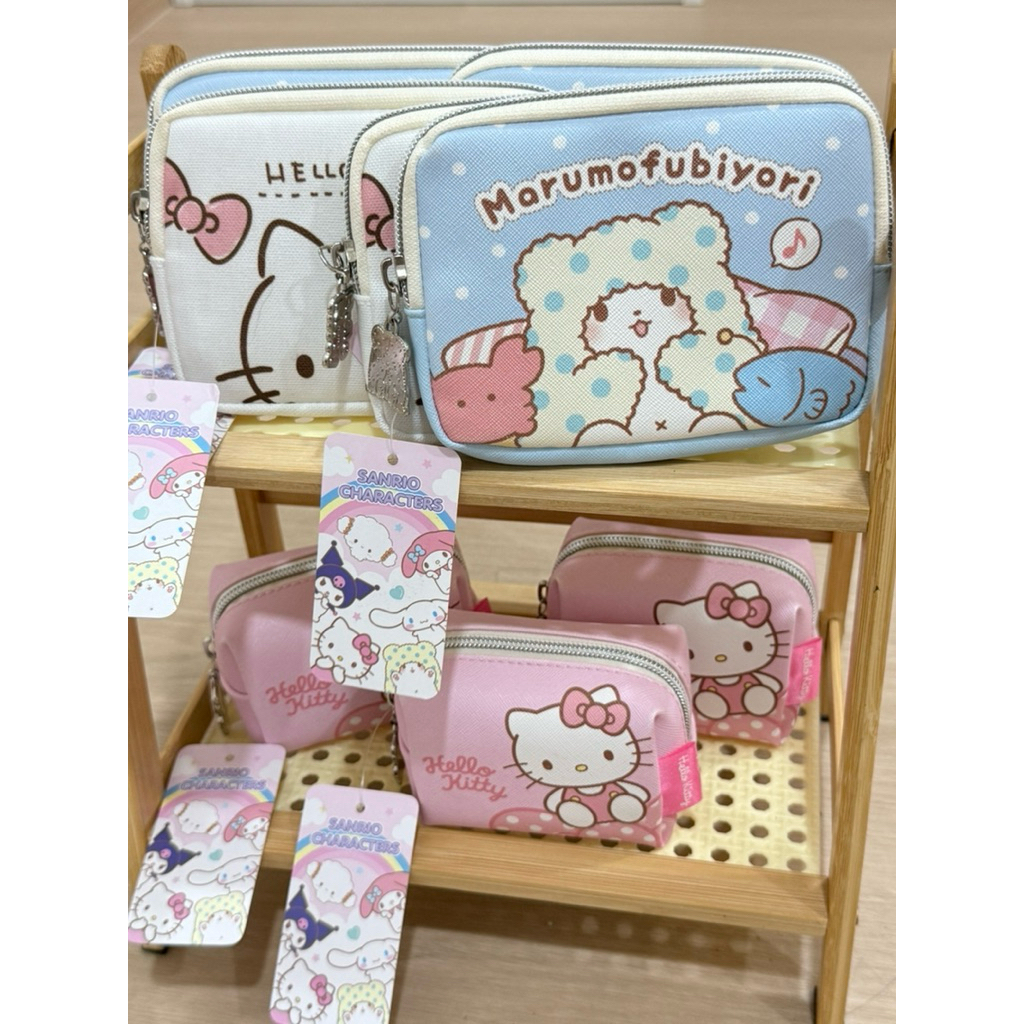 👏🏻✨สินค้าพร้อมส่ง  (Moshi Moshi)  👛กระเป๋าอเนกประสงค์  Sanrio Hello Kitty / Marumofubiyori