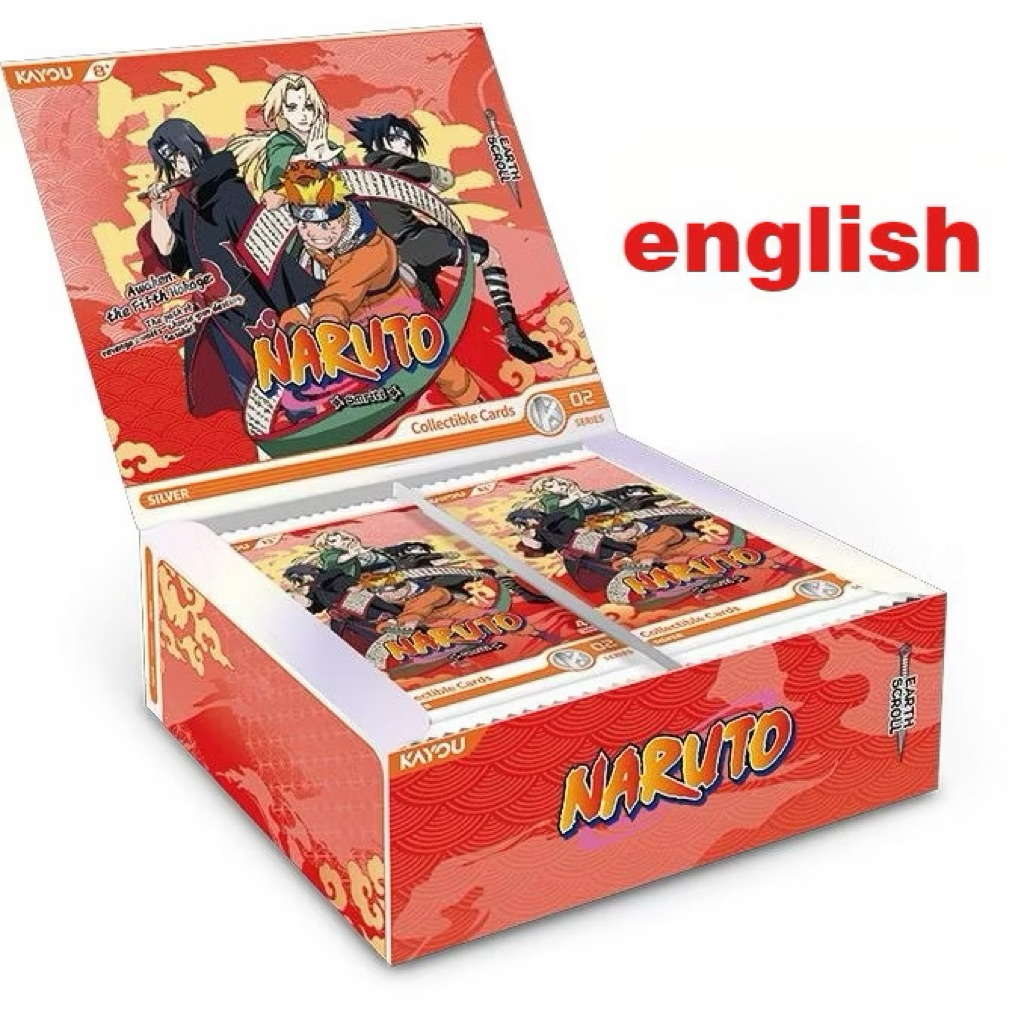 🔴 [กล่องแดงENG] 🇬🇧 การ์ดนารูโตะภาษาอังกฤษ Kayou Naruto Collectible Card - Earth Scroll 002 Sea English [T2W9]