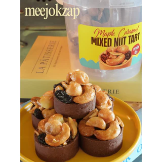 ทาร์ตถั่วซอสคาราเมลเมเปิ้ล แป้งเนยฝรั่งเศสกรอบหอมอร่อยพรีเมี่ยม MapleCaramel Mixed Nut Tart คุกกี้ ขนม ทาร์ตสไตล์ฮ่องกง