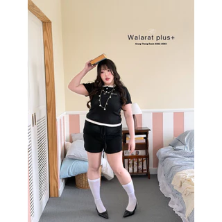 (🎀shopee video & liveมีส่วนลด+ส่งฟรี🎀) Basic Layer Henley เสื้อสาวอวบอ้วนยืดเลเยอร์สุดฮิต(36-50)