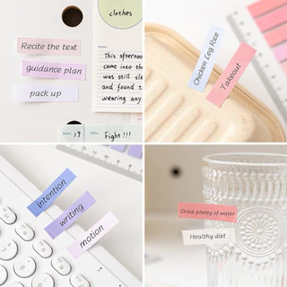 <พร้อมส่ง> โน๊ตกาวแถบ โทนสี กระดาษ ( 200แผ่น ) 15แบบ Sticky Note กระดาษโน๊ตกาว เครื่องเขียน