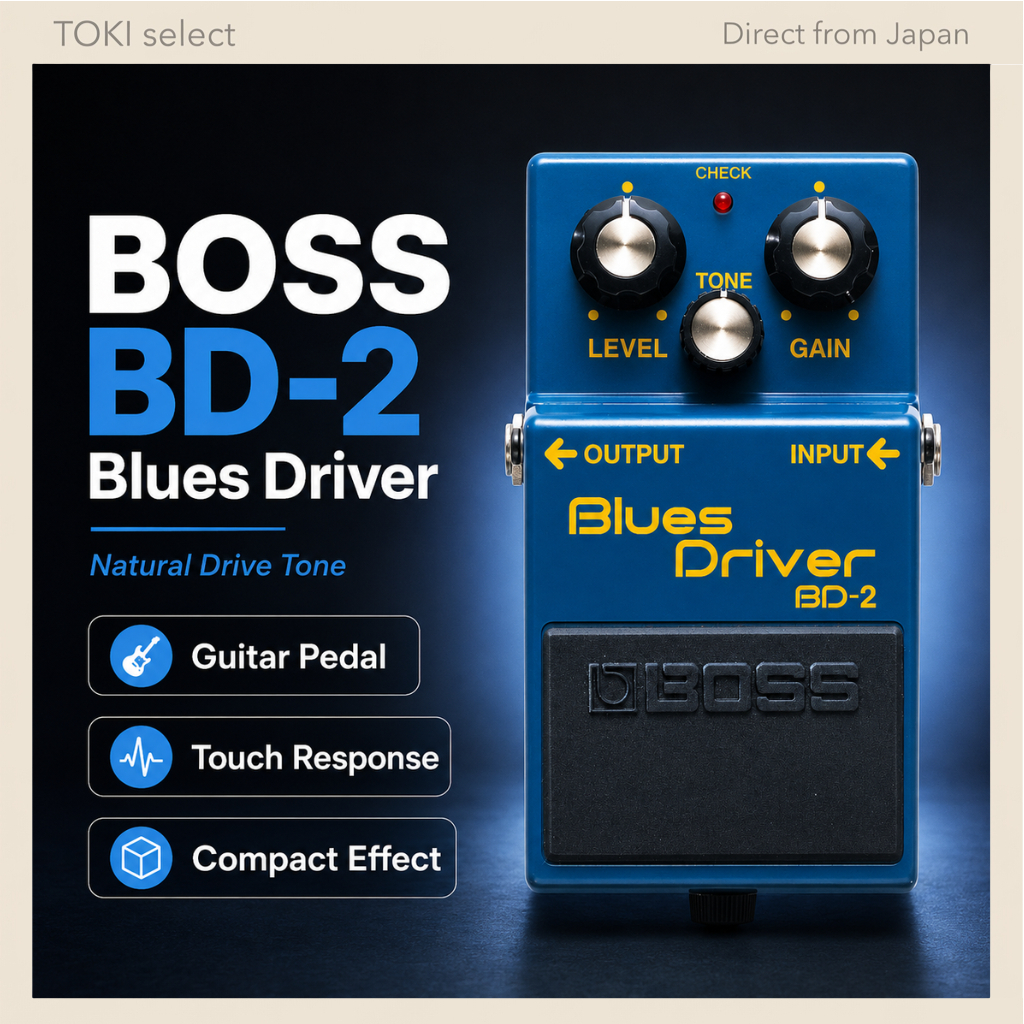 BOSS BD-2 Blues Driver Guitar Effects Pedal Classic Overdrive Compact Pedal