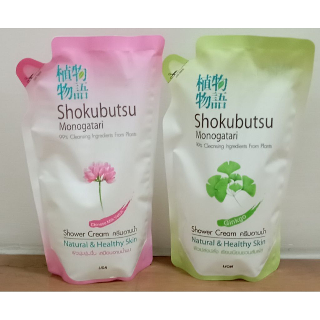 โฉมใหม่ Shokubutsu ครีมอาบน้ำ โชกุบุสซึ กลิ่น ไชนีส มิลล์, จิงโกะ ถุงเติม ขนาด400 มล. ผลิตใหม่ ไม่ค้างสต๊อก ของแท้