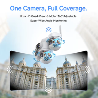 Vstarcam Smart Camera CS623FR กล้องวงจรปิด wifi 2.4G/5G 2+2+2+2MP ควบคุม4กล้อง ฟรีคลาวด์ แอพงดโฆษณา