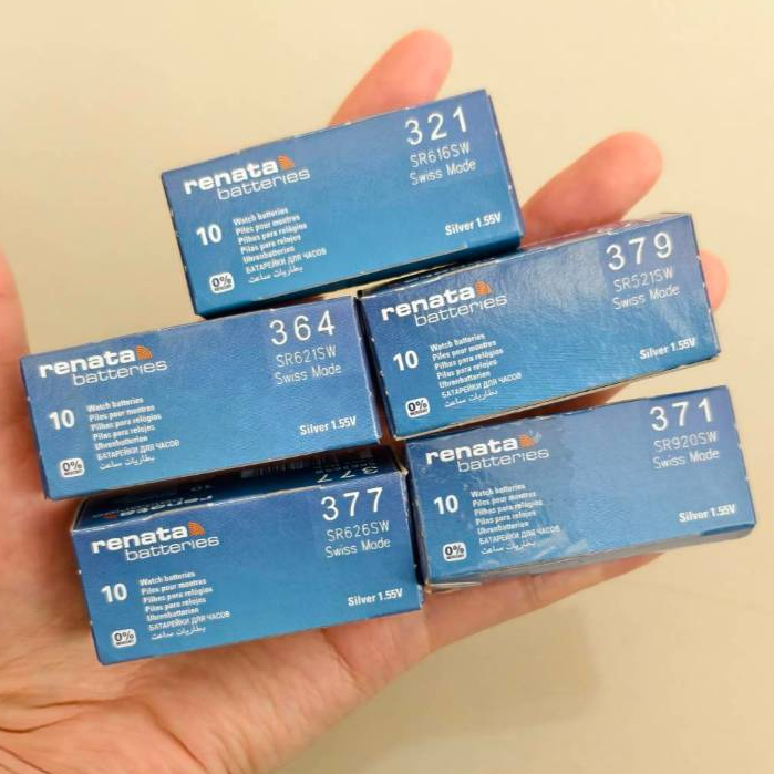 ถ่านกระดุม Renata แท้ 321/364/371/377/379 แบ่งขาย 1 ก่อน