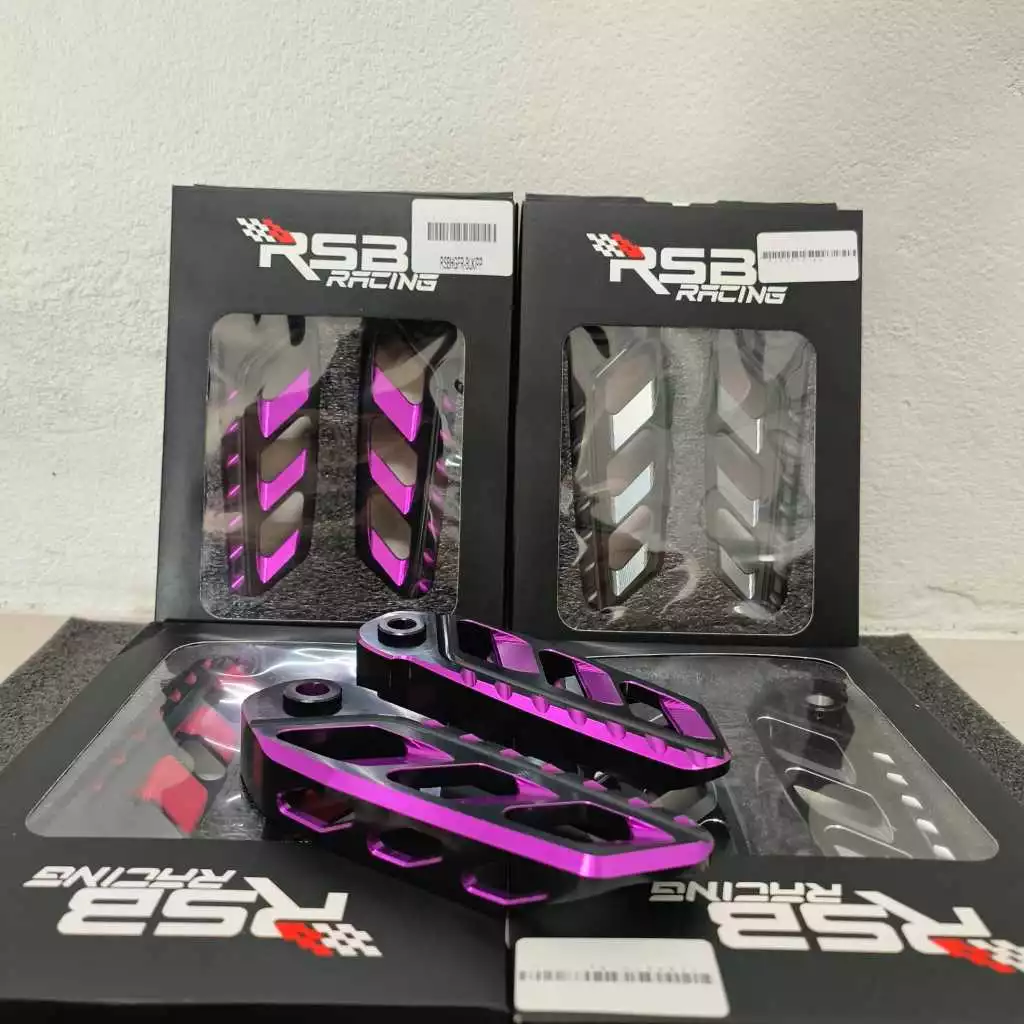 พักเท้าหลังแต่ง CNC สีทูโทน RSB Racing สำหรับ Honda GIORNO+ thumbnail 5