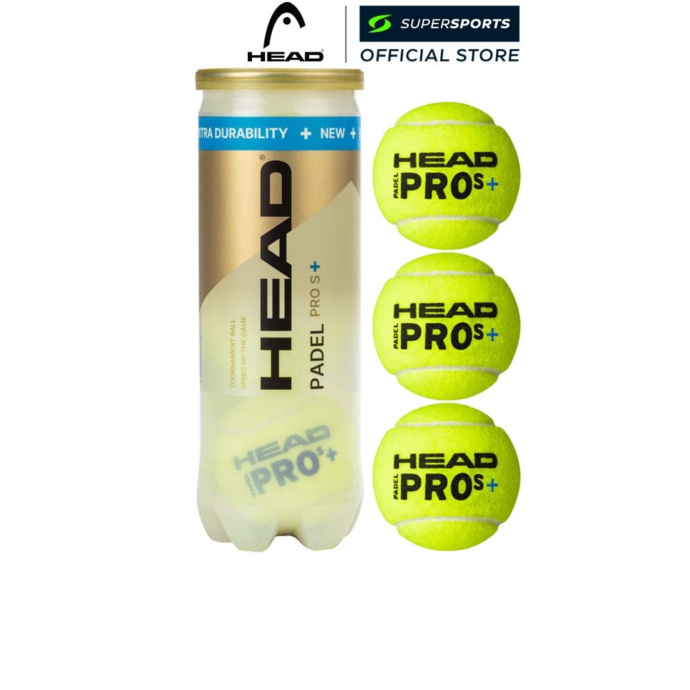 HEAD Padel Pro S + ลูกพาเดล (แพ็คละ 3 ลูก)