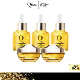 Qruss เซตตัดวงจรฝ้า กระ ริ้วรอย ช่วยให้หน้าเด็ก [ เซรั่ม Q concentrate 3 / Aura Cream 2 ]