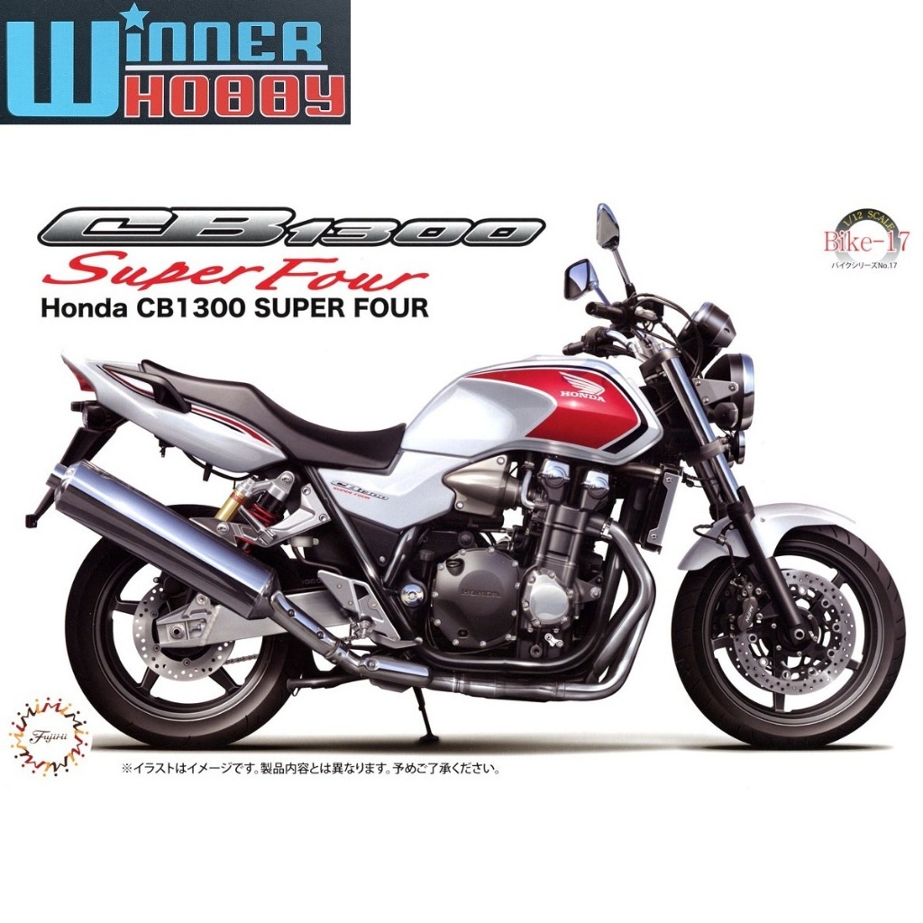 Fujimi Bike-No17 Honda CB1300 Super Four 1/12 Plastic Model Kit โมเดลรถจักรยานยนต์ Big Bike Naked Bi