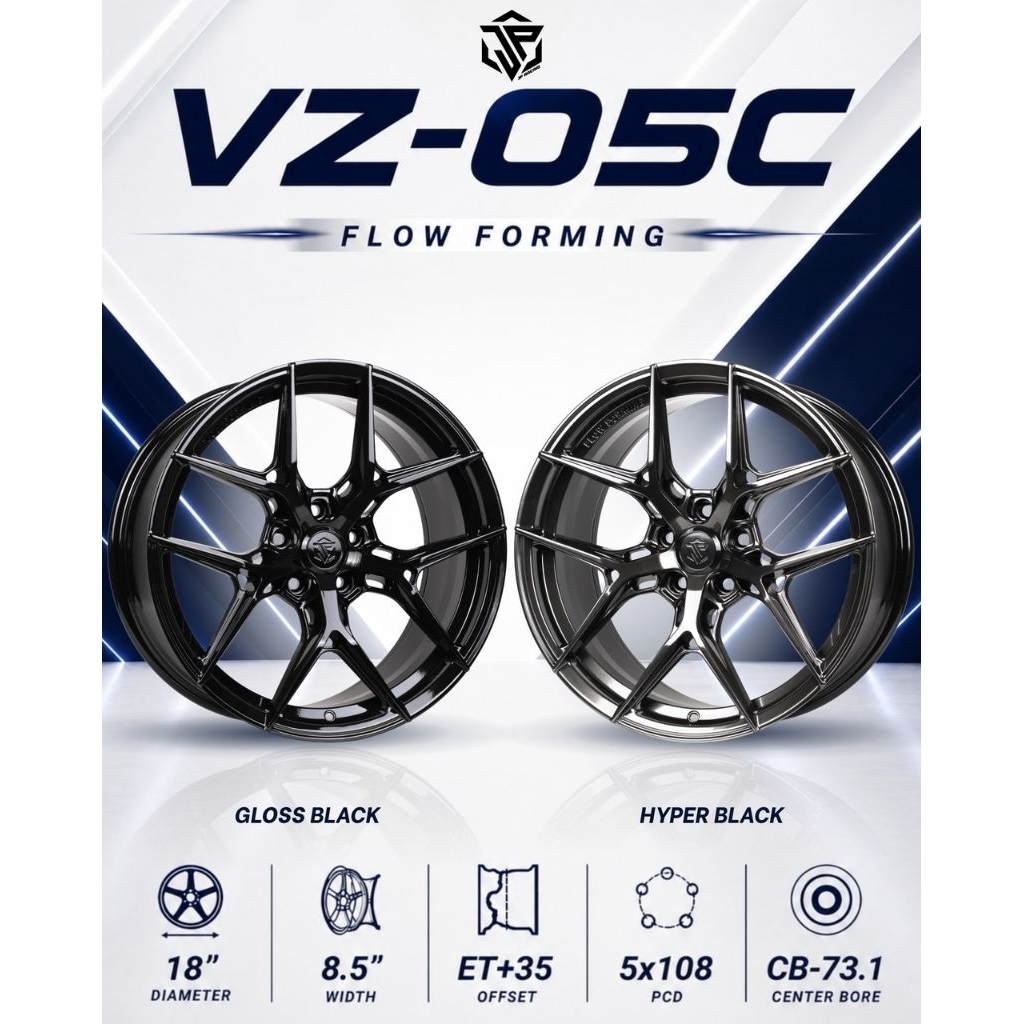 ล้อซิ่งVZ-05C ขอบ18 กว้าง8.5 ET35 5รู108 (งานJPรับประกัน 1ปี)