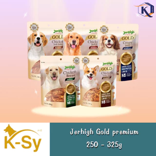 [ โปรโมชั่นแถมหมดสิ้นเดือนมิถุนายนนะคะ ] JerHigh Gold Premium DogSnacks 200-325g(K-sy)