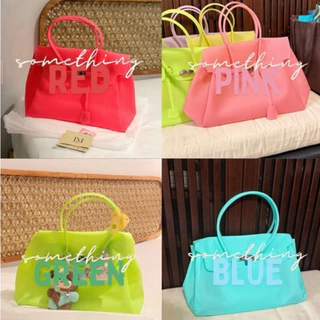 sale! พร้อมส่งทุกสี 🍑 MURE.BKK - Jelly Bag Tote Kiikii🐰 ตะกร้าใหม่ - ของจริงเริ่ดมากแม่ ขายมาแล้วกว่า100ใบ!!!