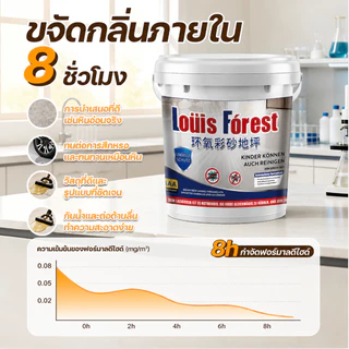 สีทาพื้นอีพ็อกซี่ลายหินอ่อน 5KG 8H+ความแข็ง สีสันสดใส ทนสึกหรอ กันลื่นดี กันลื่น สากลในร่มและกลางแจ้ง 12 IN 1 สีทาพื้น