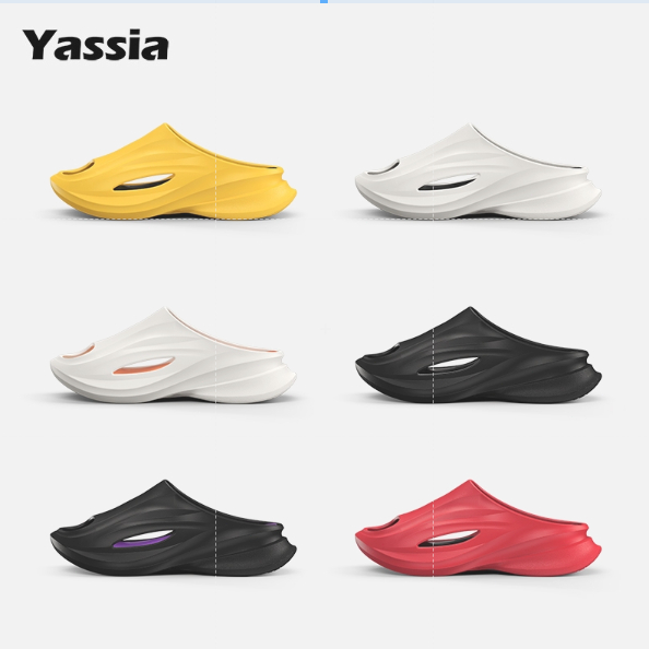 YASSIA Pojie, รองเท้าแตะ EVA ชายหญิง, พื้นหนา, ระบายอากาศ, ซัพพอร์ตเท้า, น้ำหนักเบา, นุ่มเด้ง, กันลื่น, ใส่สบาย