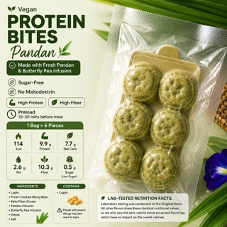 Vegan protein chewy bite - ถั่วกวนคลีน แคล lab test เจ fiber preload