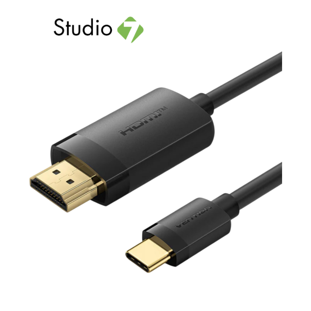 สายเชื่อมต่อ Vention USB-C to HDMI Cable Converter 4K 2M. Black by Studio7