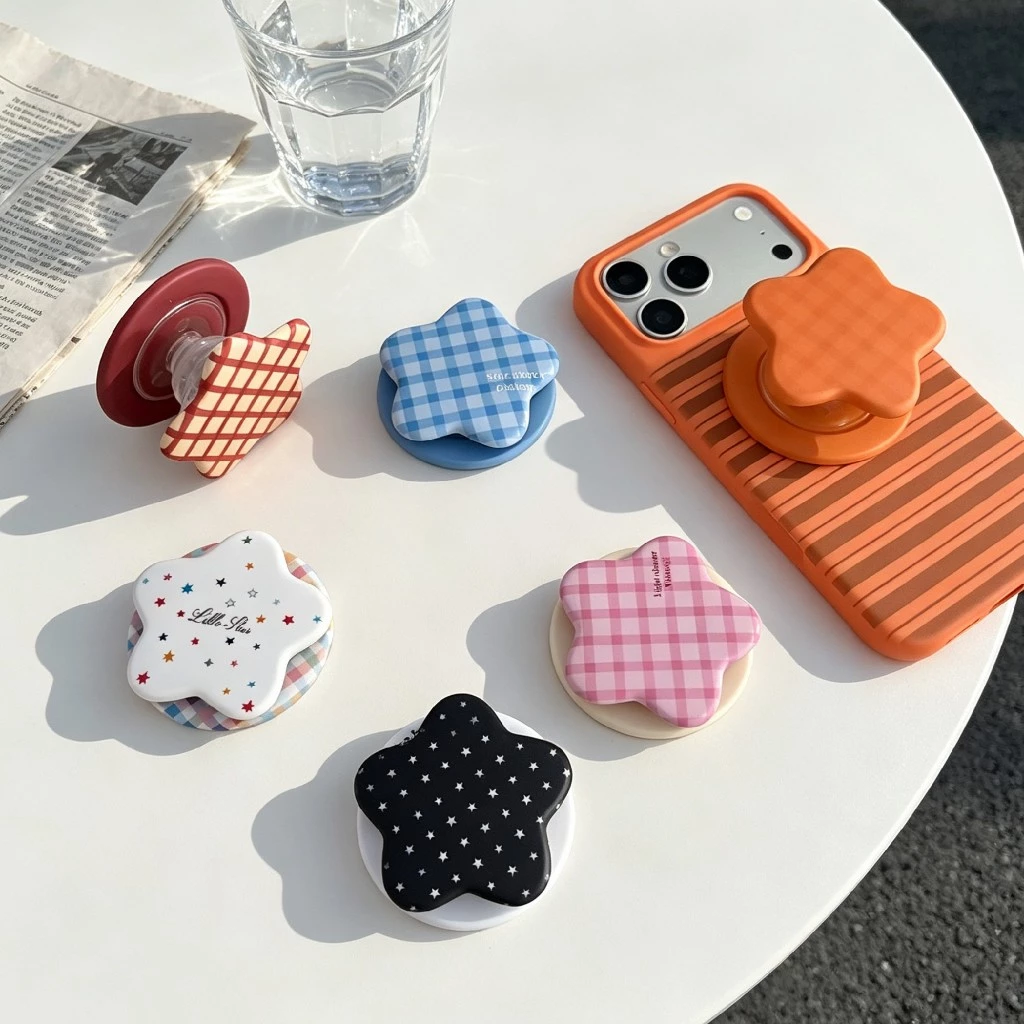 กิ๊บต๊อก เเม่เหล็ก ป็อบอัพ pop up ลายดาว พร้อมส่ง ขาตั้ง แหวนติดโทรศัพท์