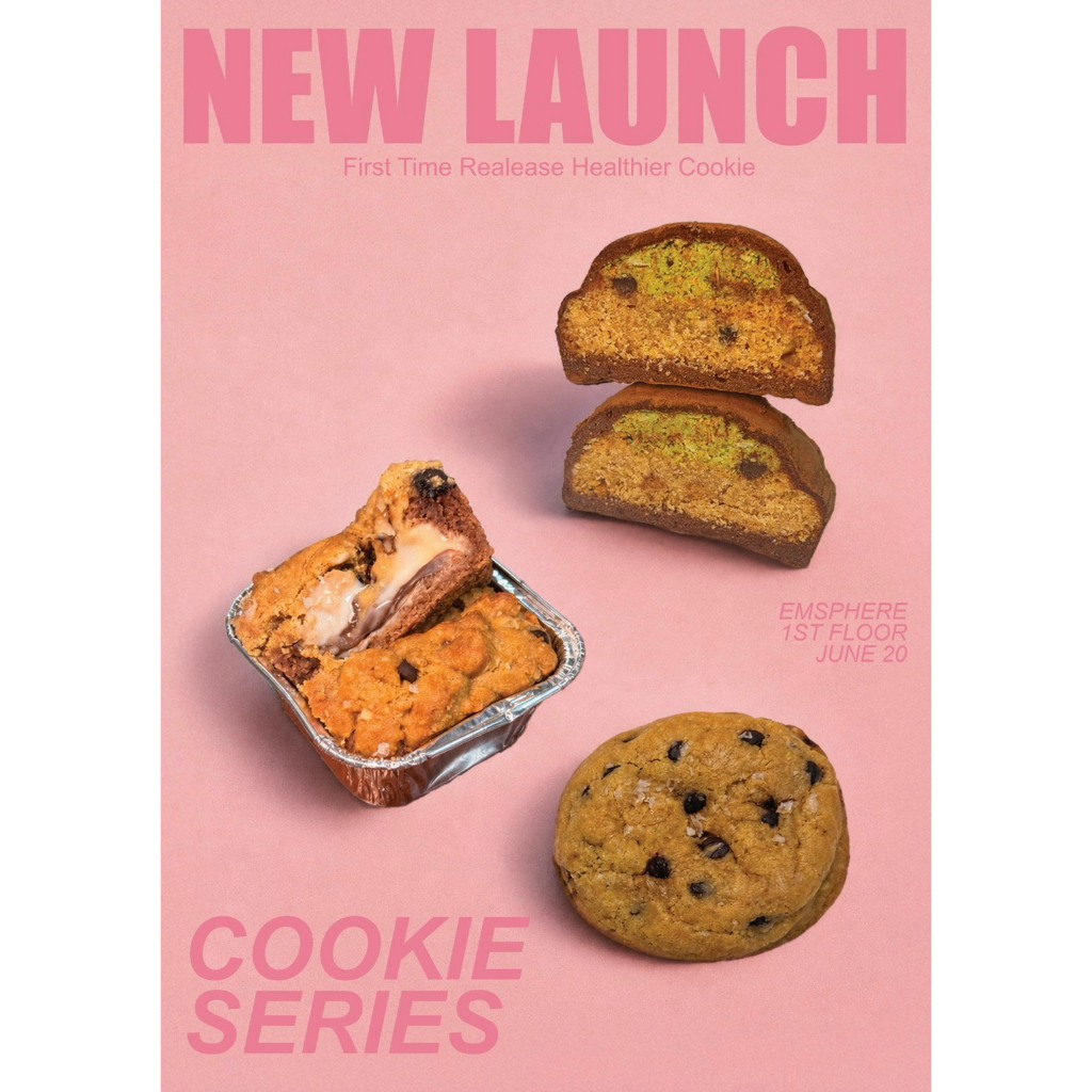Protein Soft Cookie Series ( no refined sugar & whey protein boost)