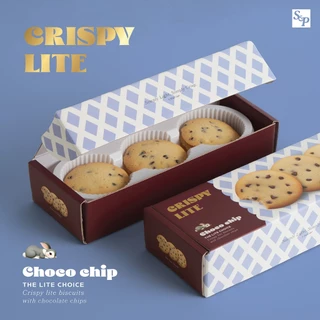 S&P Crispy Lite บิสกิตกรอบบาง 90g เลือกรสได้ ช็อกโกชิพ / อัลมอนด์ | ขนมทานเล่น บิสกิต S&P