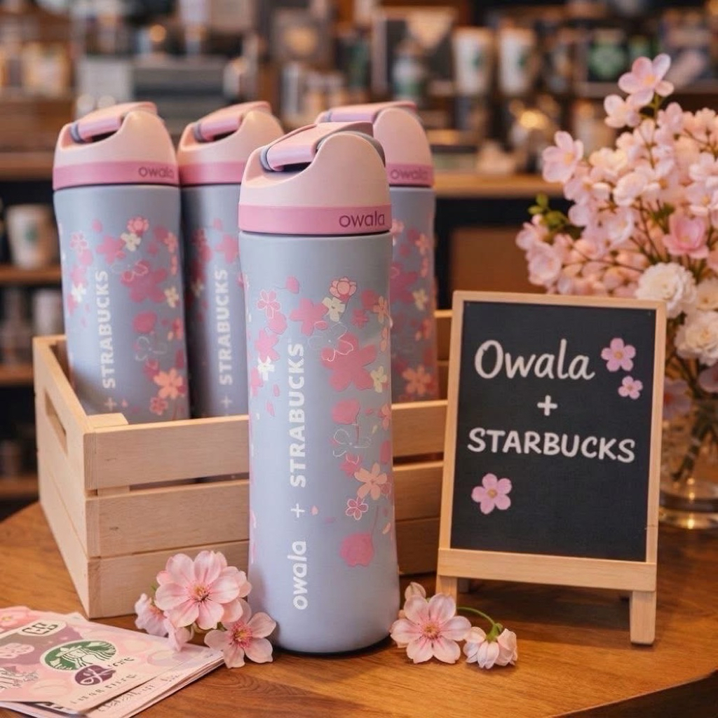 Owala Freesip 710 ml. /24 oz.ทูโทน ซากุระคลอใหม่