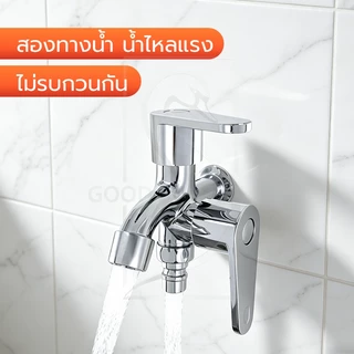 GOOD SWAN ก๊อกน้ำออกสองทาง เซ็ตหัวฉีดและฝักบัวครบชุด พร้อมใช้ เงางาม